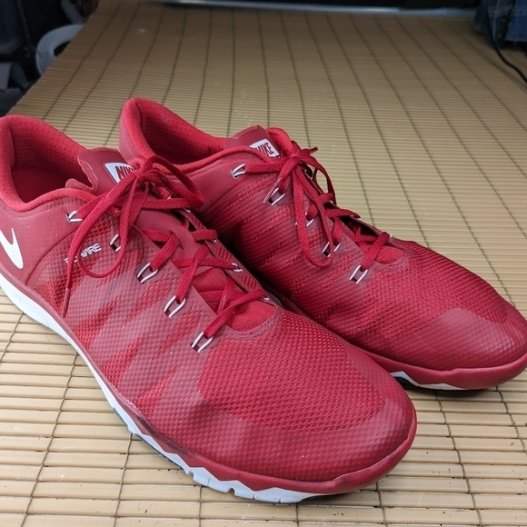 Nike Free 5.0 TR Athletic Running FLYWIRE Size 18 Shoe Men  723987-610 Red - Picture 2 of 11